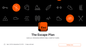 strava escape plan challenge